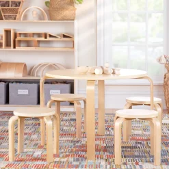Guidecraft Nordic Toddler Table and Stool Set*Kids Kids' Desks, Tables And Chairs