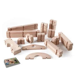 Guidecraft Notch Blocks Set 89 Pc.*Kids Kids' Outdoor Toys|Block Play