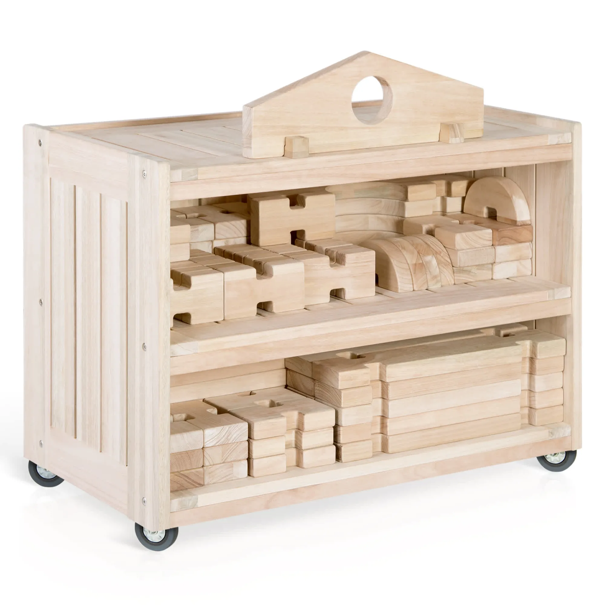 Guidecraft Notch Blocks Storage Cart*Kids Kids' Outdoor Toys|Block Play