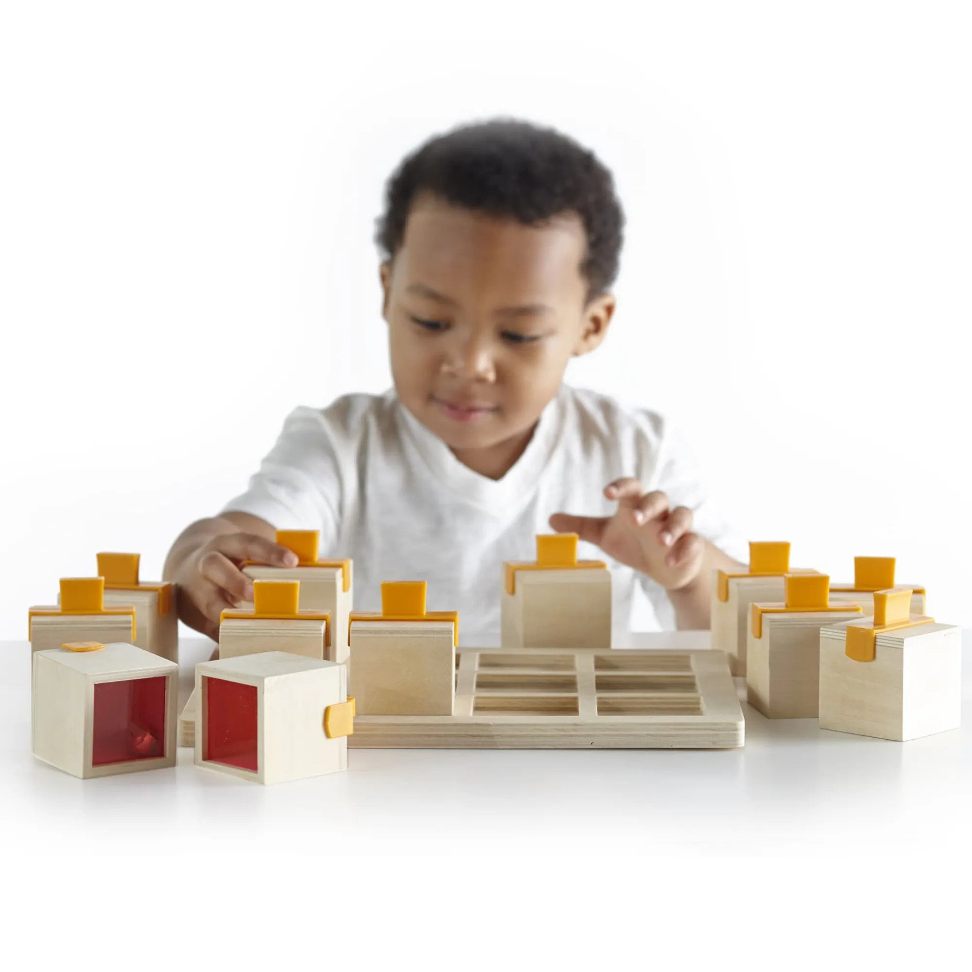 Guidecraft Peekaboo Sound Boxes* Sensory Toys|Early Learning Skill Builders