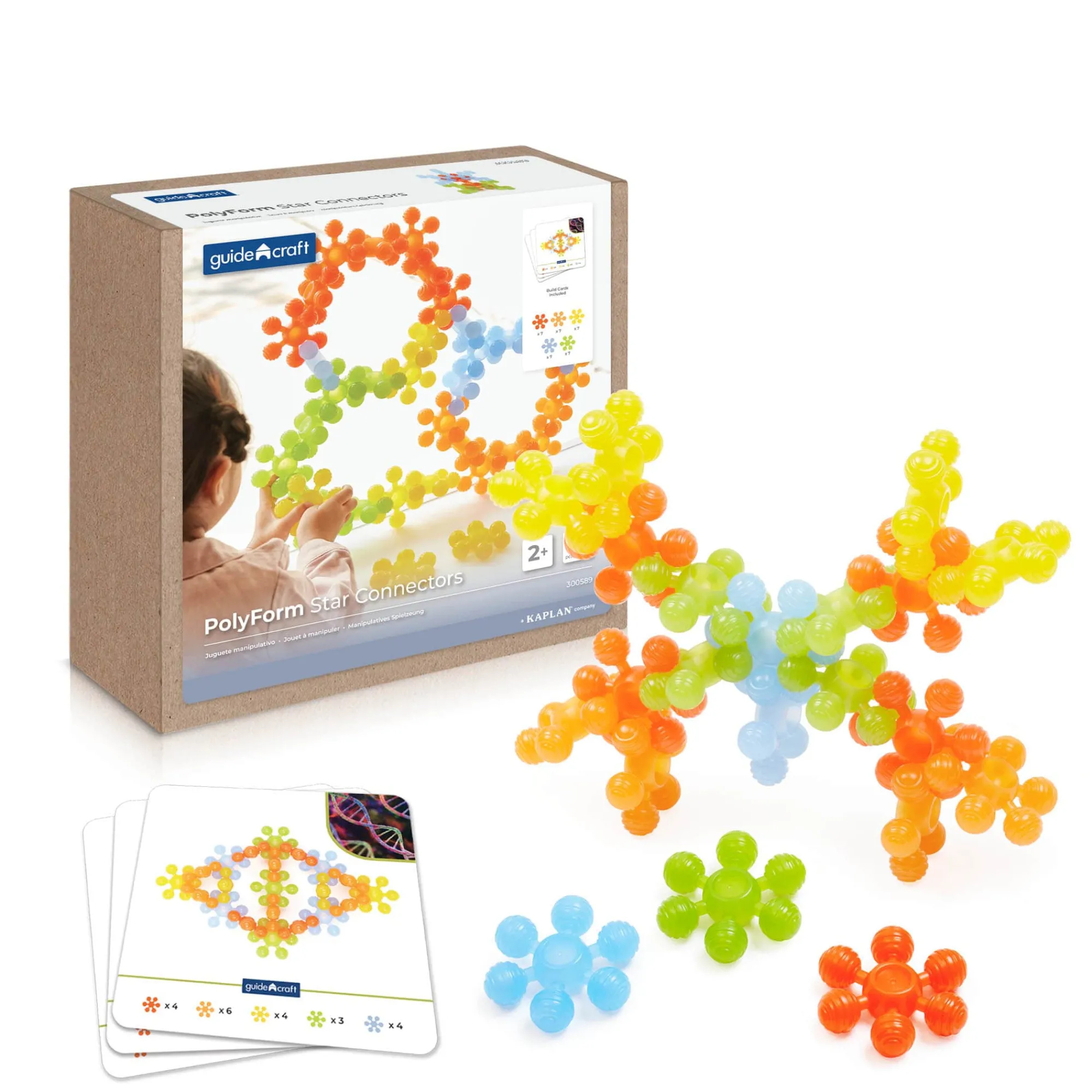Guidecraft PolyForm Star Connectors - Set of 35* Building Toys