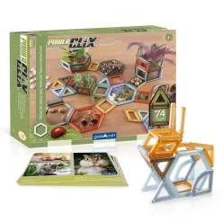 Guidecraft PowerClix® Frames Natural - 74 pc. set* Building Toys|Stem Toys