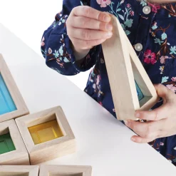 Guidecraft Rainbow Blocks* Block Play|Sensory Toys