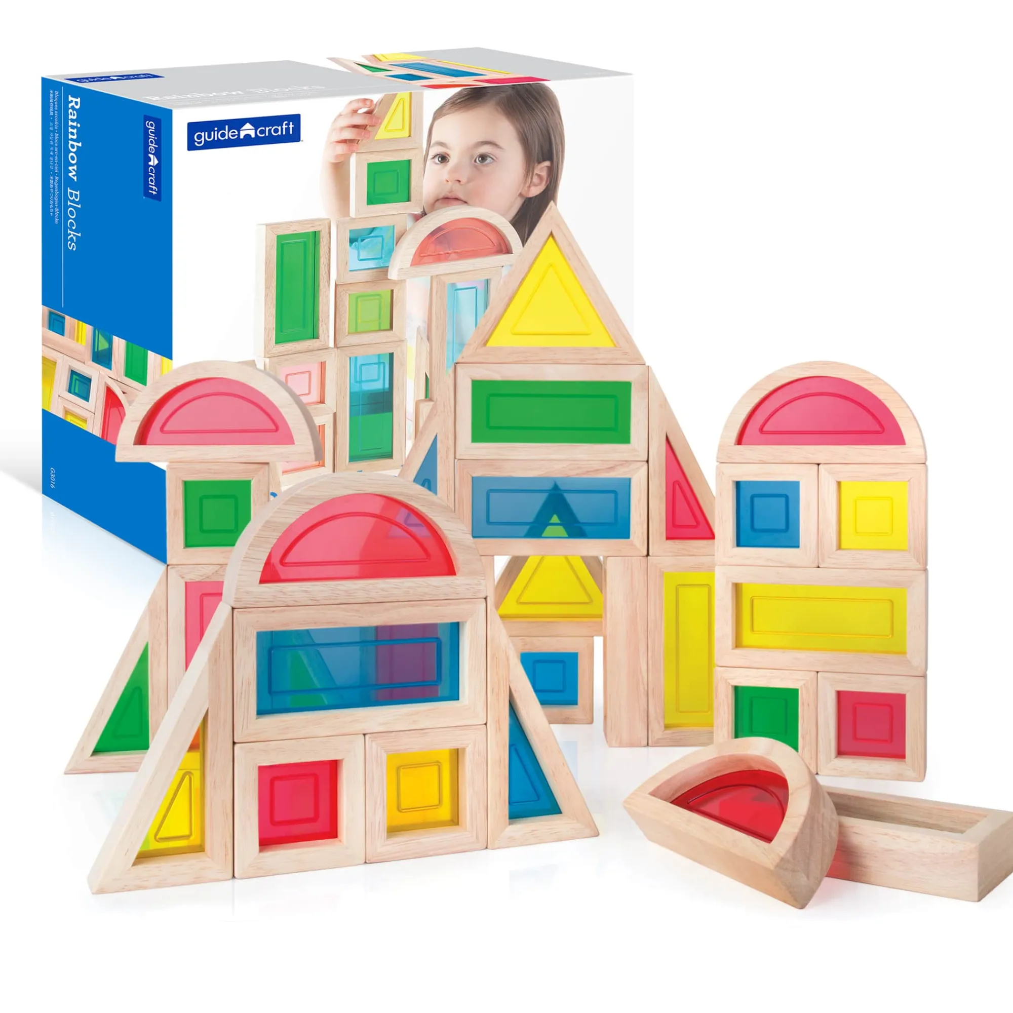 Guidecraft Rainbow Blocks* Block Play|Sensory Toys