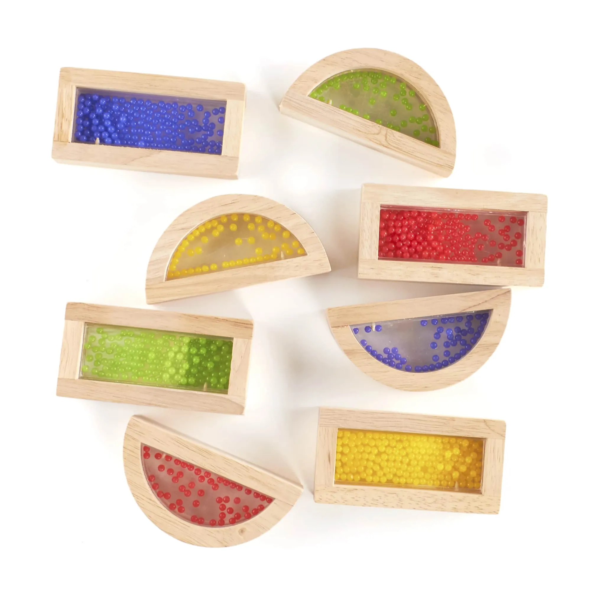 Guidecraft Rainbow Blocks - Crystal Bead* Block Play|Sensory Toys