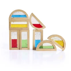 Guidecraft Rainbow Blocks - Shimmering Water* Block Play|Sensory Toys