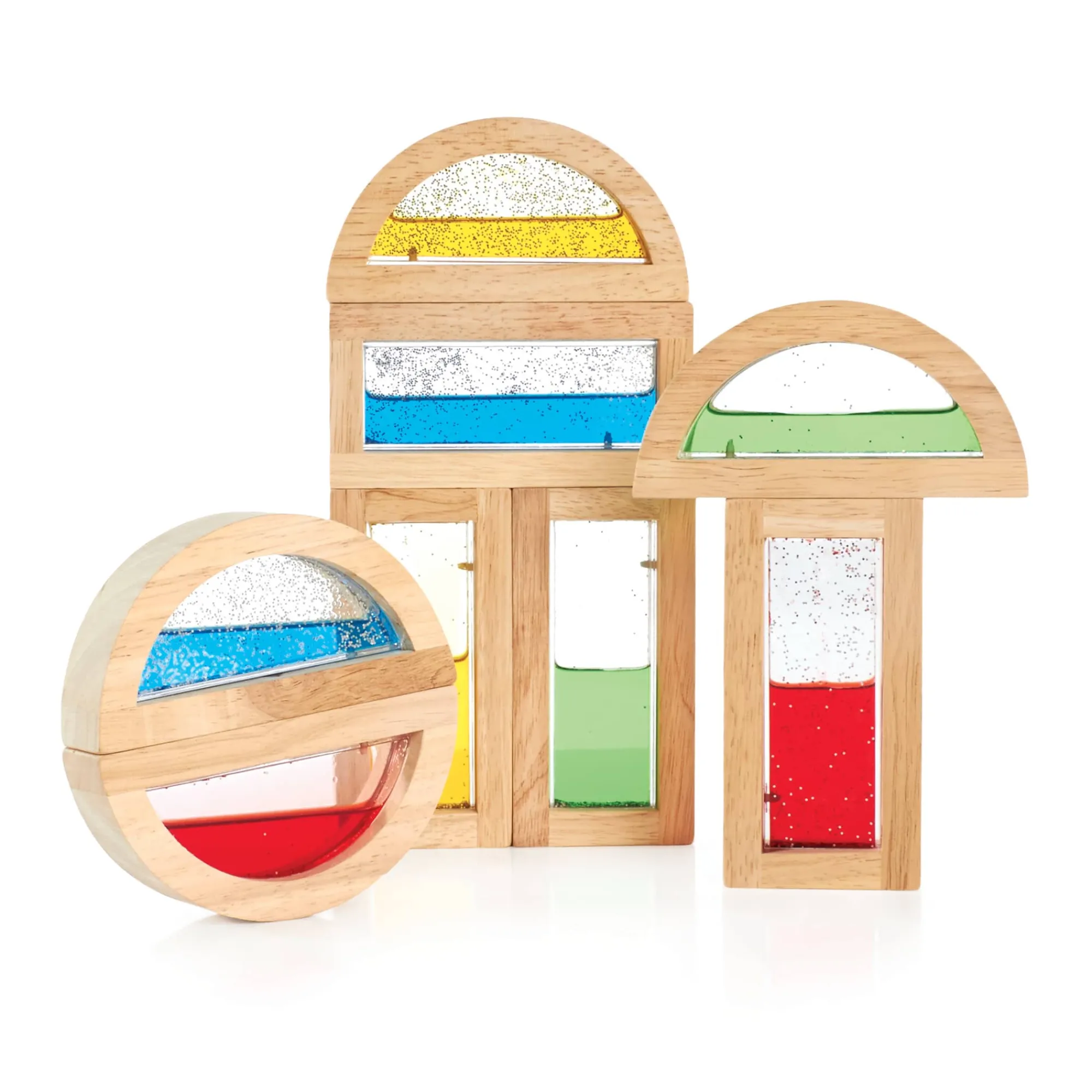 Guidecraft Rainbow Blocks - Shimmering Water* Block Play|Sensory Toys
