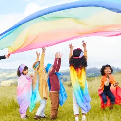Guidecraft Sarah's Silks Double Rainbow Playsilk*Kids Sensory Toys|Sensory Play