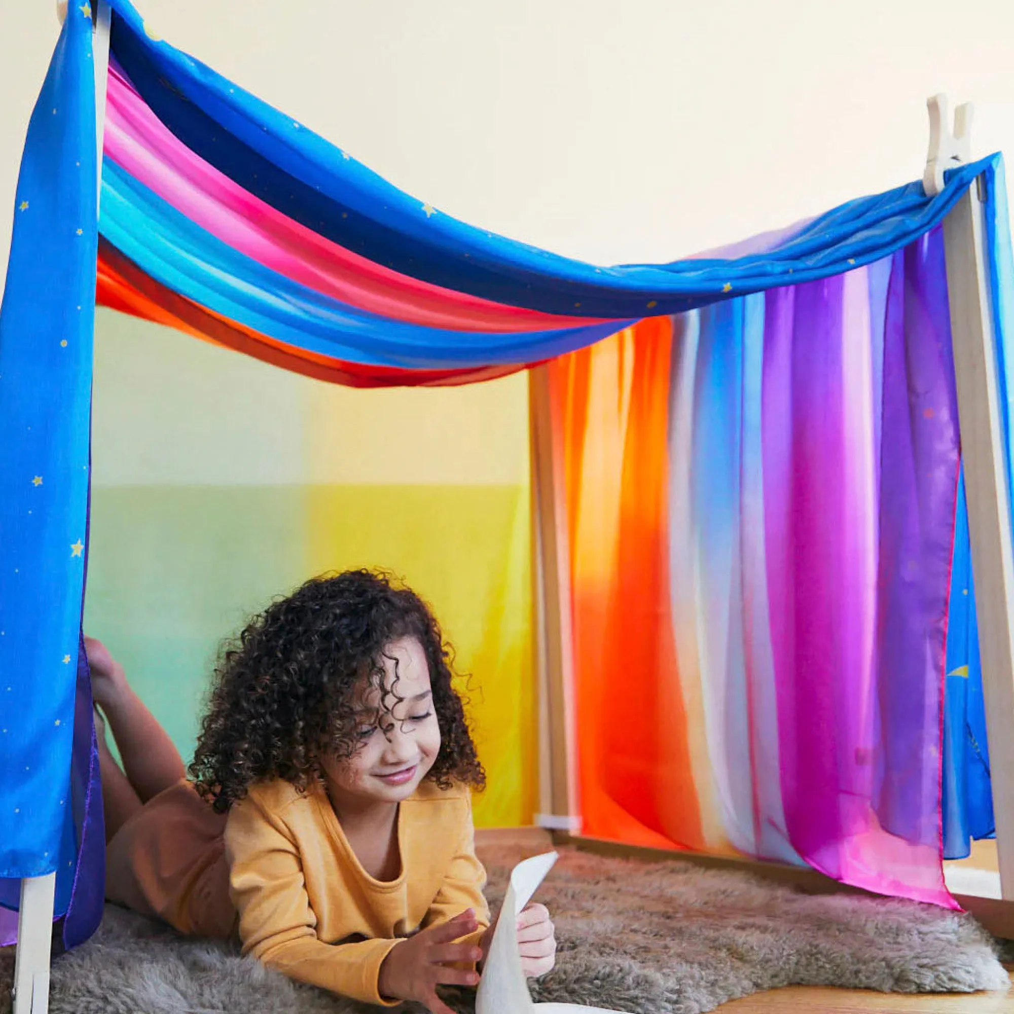 Guidecraft Sarah's Silks Giant Playsilk*Kids Sensory Toys|Sensory Play