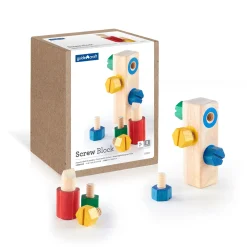 Guidecraft Screw Block* Early Learning Skill Builders|Wooden Toys