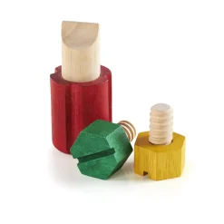 Guidecraft Screw Block* Early Learning Skill Builders|Wooden Toys