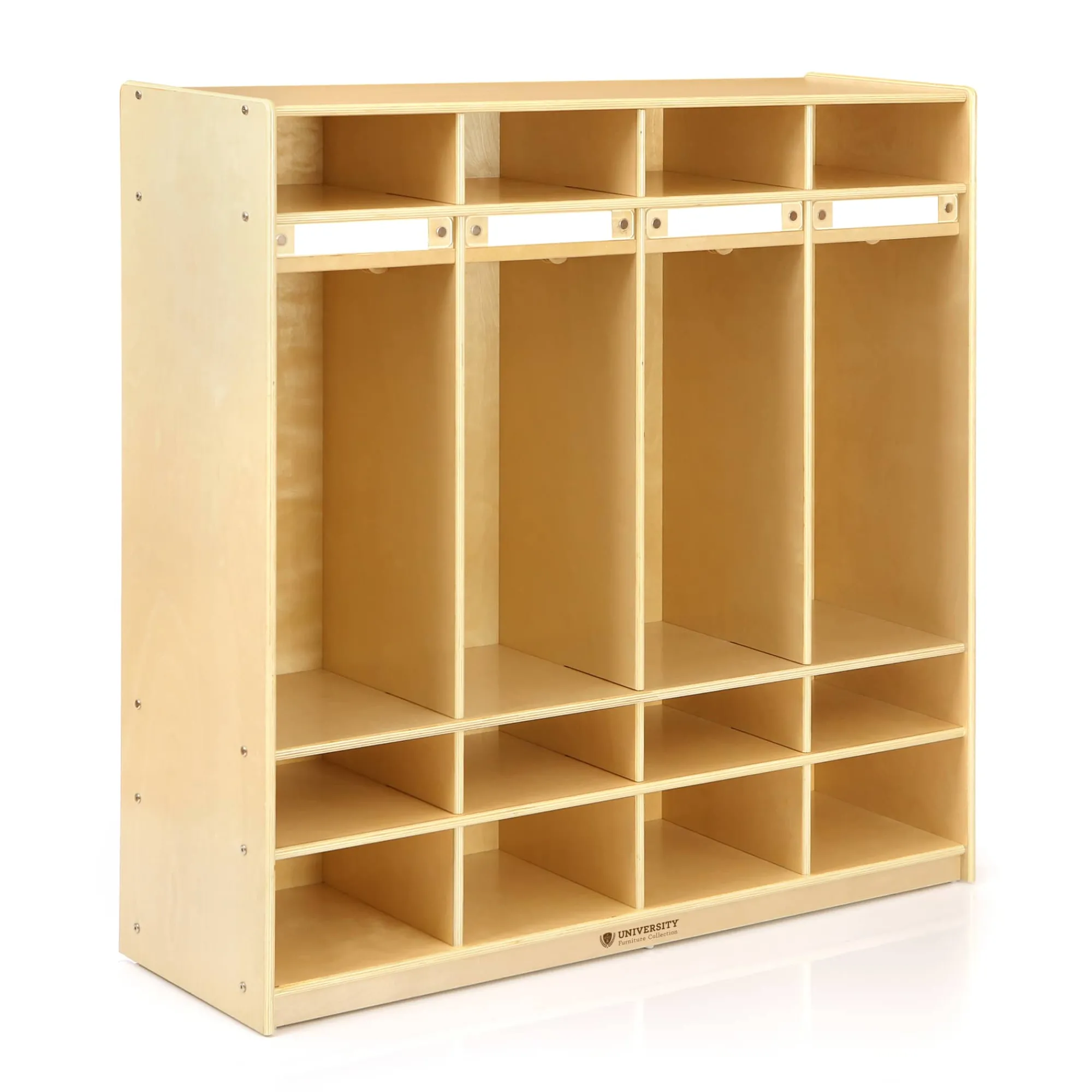 Guidecraft 4-Section Locker - Birch Plywood* Classroom Furniture