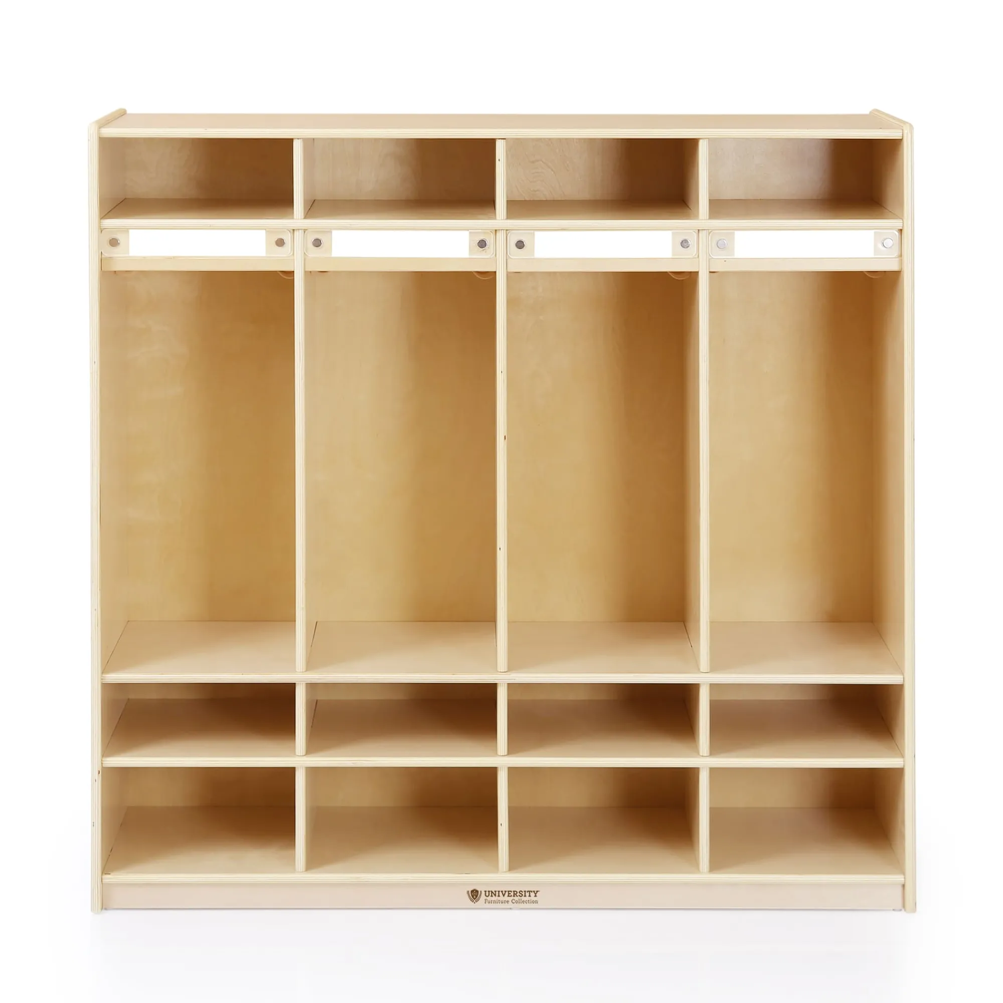 Guidecraft 4-Section Locker - Birch Plywood* Classroom Furniture