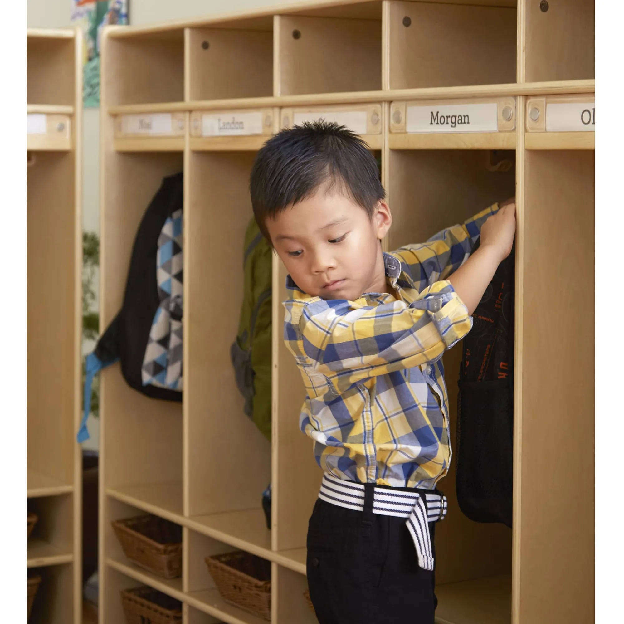 Guidecraft 2-Section Locker - Birch Plywood* Classroom Furniture
