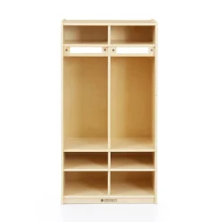 Guidecraft 2-Section Locker - Birch Plywood* Classroom Furniture