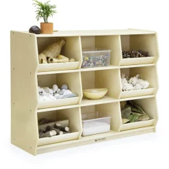Guidecraft 9-Section Play-Bin Storage - 36"* Classroom Furniture