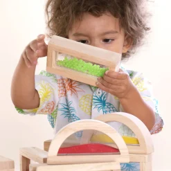 Guidecraft Sensory Rainbow Blocks - 18 pc. Set* Block Play|Sensory Toys