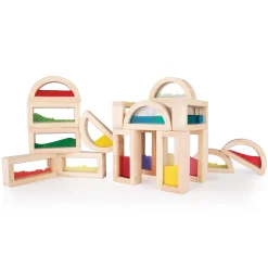 Guidecraft Sensory Rainbow Blocks - 18 pc. Set* Block Play|Sensory Toys