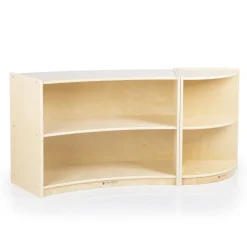 Guidecraft 2-Shelf End Curved Storage - 24