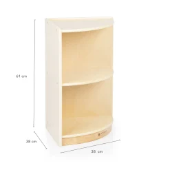 Guidecraft 2-Shelf End Curved Storage - 24