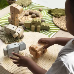 Guidecraft Snap Block Animals - 33 pc. set* Block Play|Wooden Toys