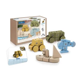 Guidecraft Snap Block Vehicles - 32 pc. set* Block Play|Wooden Toys