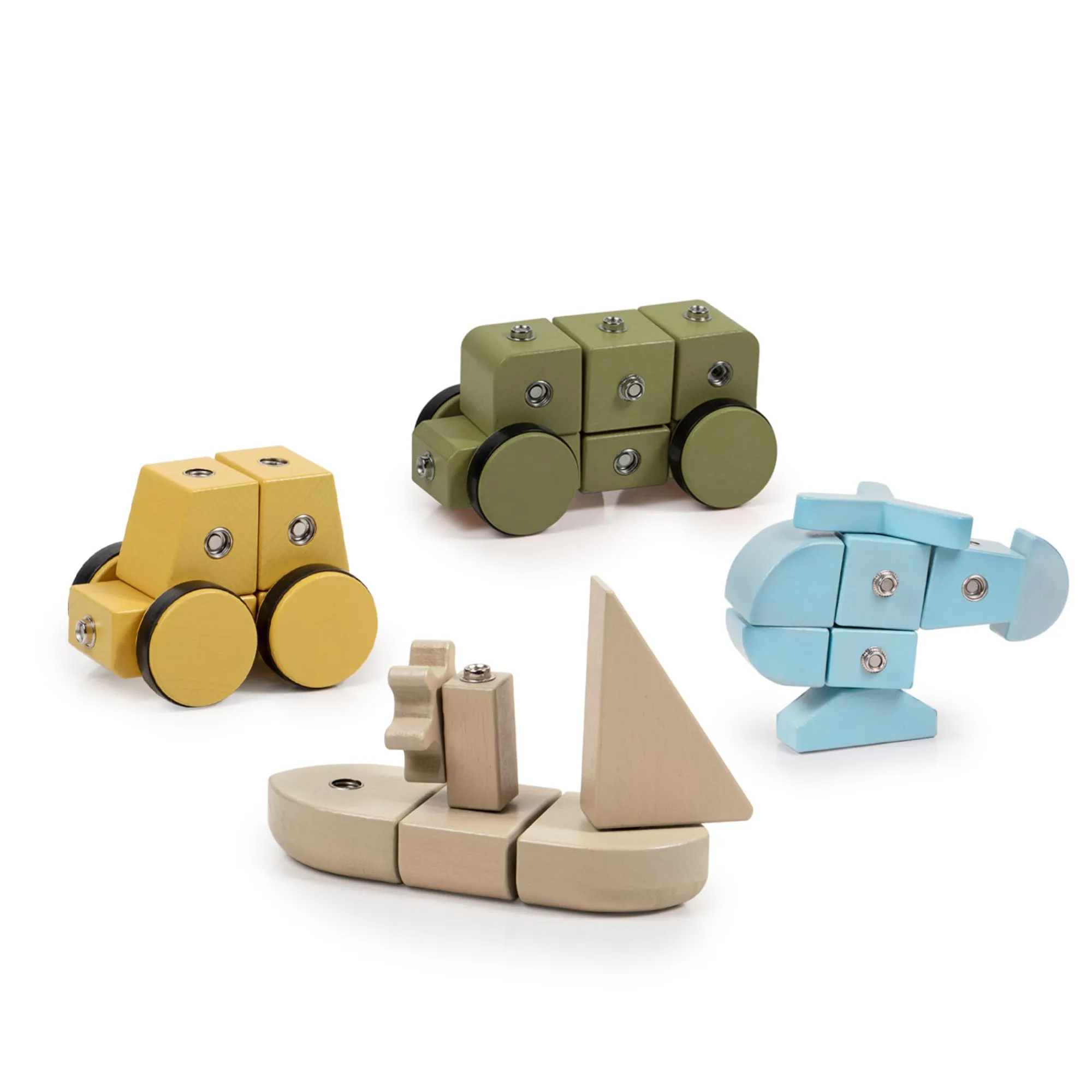 Guidecraft Snap Block Vehicles - 32 pc. set* Block Play|Wooden Toys