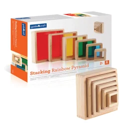 Guidecraft Stacking Rainbow Pyramid* Sensory Toys|Building Toys