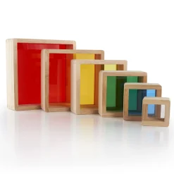 Guidecraft Stacking Rainbow Pyramid* Sensory Toys|Building Toys