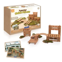 Guidecraft Tabletop Notch Blocks - Eastern* Nature-Inspired Toys|Building Toys