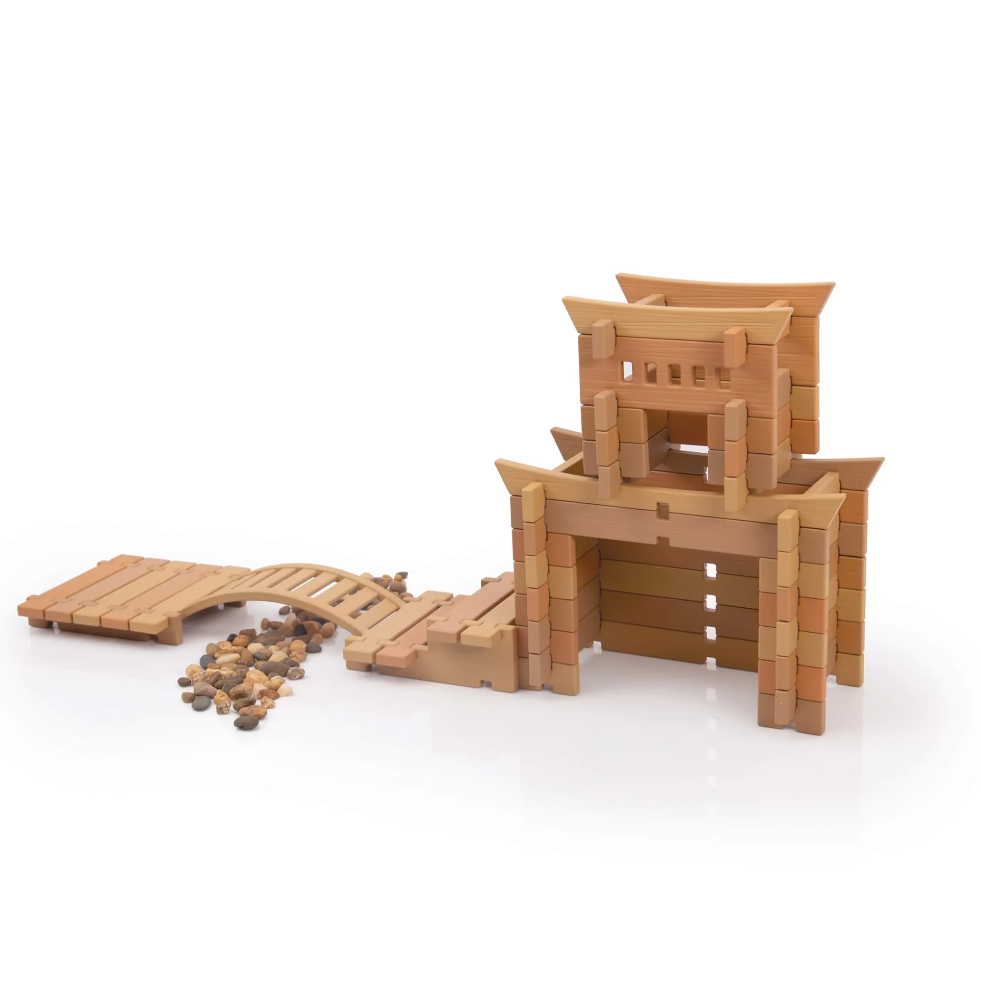Guidecraft Tabletop Notch Blocks - Eastern* Nature-Inspired Toys|Building Toys