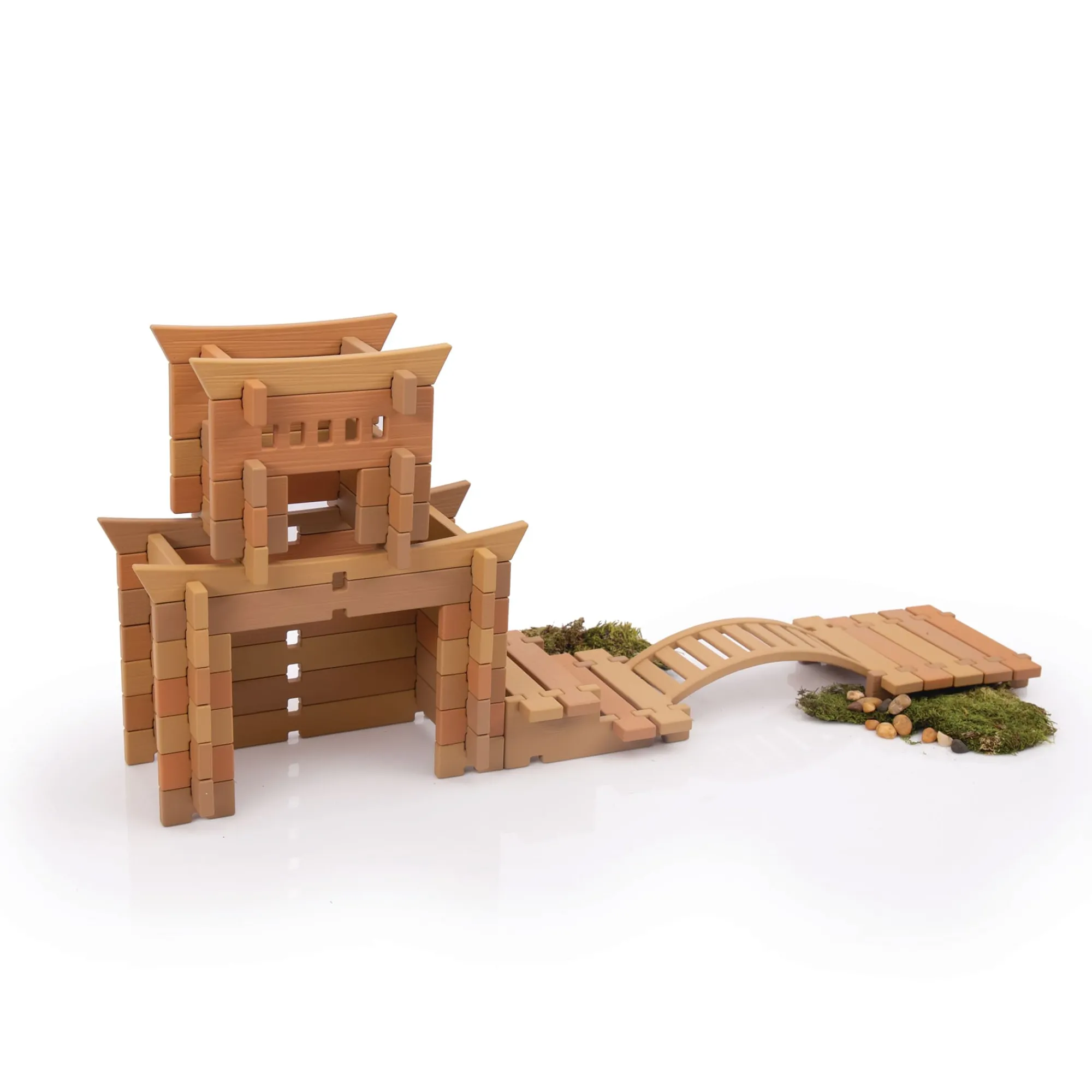 Guidecraft Tabletop Notch Blocks - Eastern* Nature-Inspired Toys|Building Toys