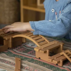 Guidecraft Tabletop Notch Blocks - Eastern* Nature-Inspired Toys|Building Toys