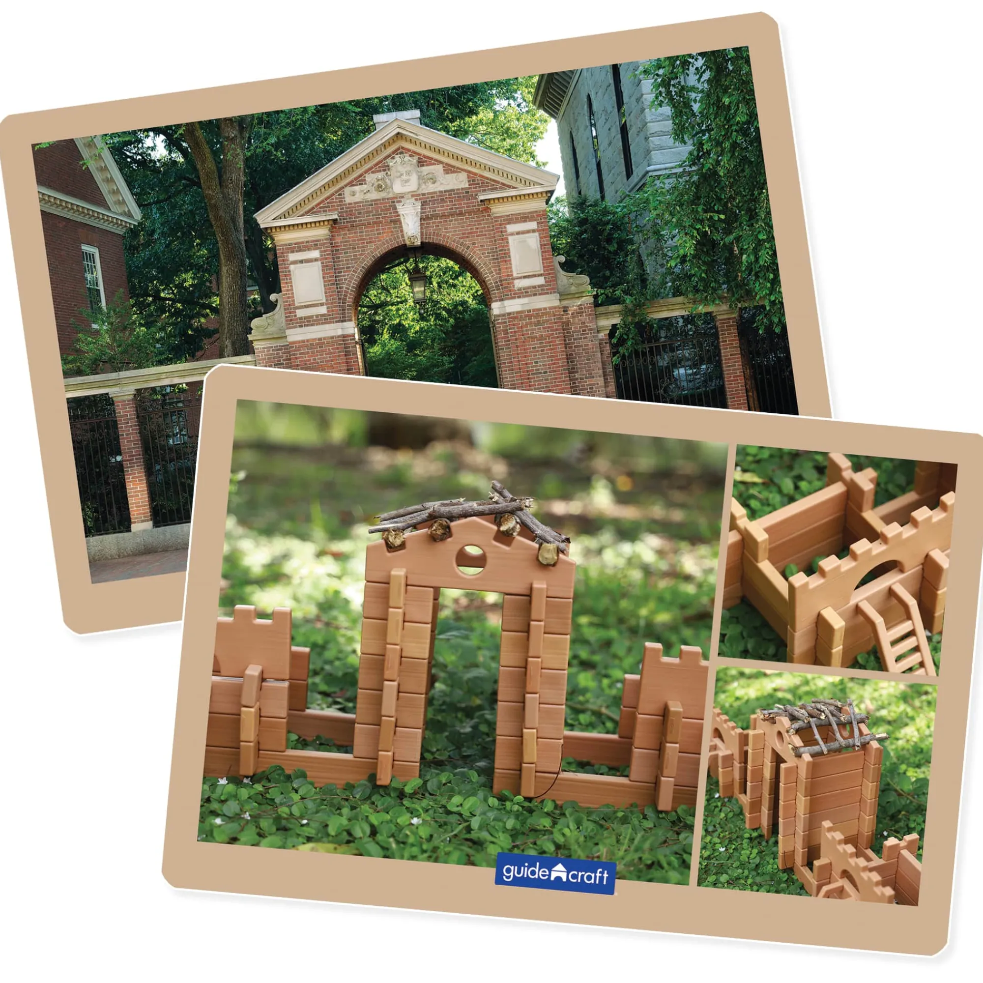 Guidecraft Tabletop Notch Blocks - Western* Nature-Inspired Toys|Building Toys