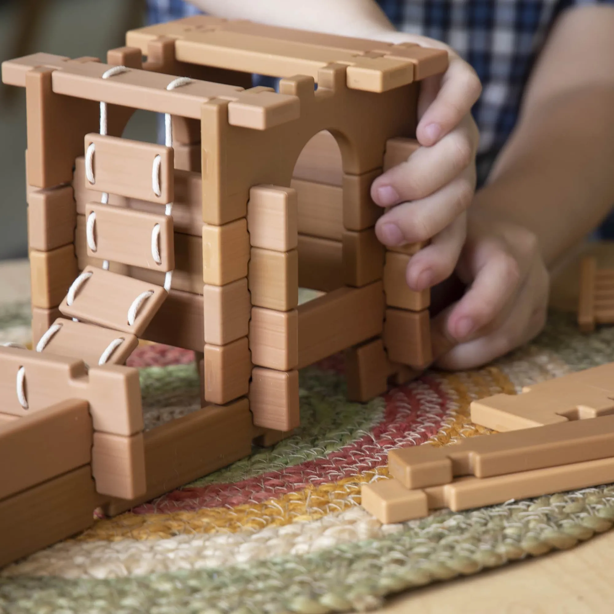 Guidecraft Tabletop Notch Blocks - Western* Nature-Inspired Toys|Building Toys