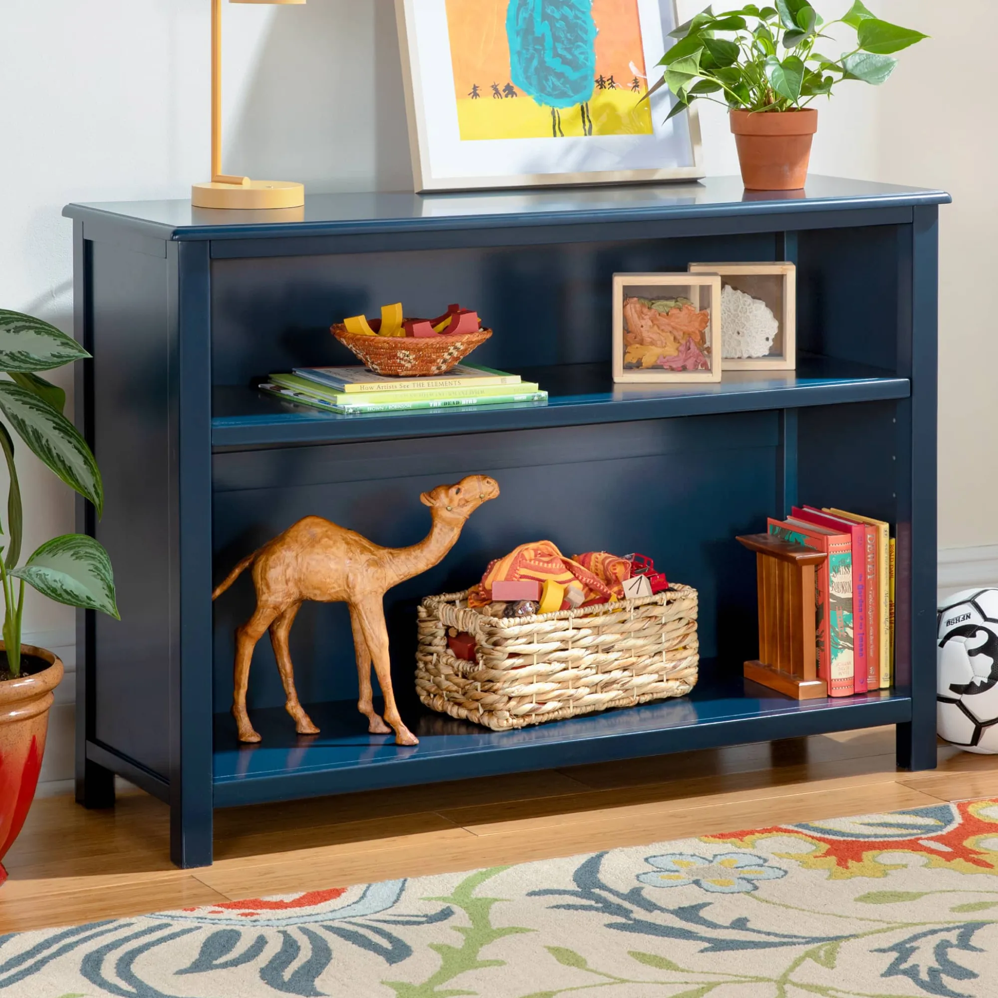 Guidecraft Taiga 2-Shelf Bookcase - 30"*Kids Toy Storage Organization|Kids' Book Storage And Display