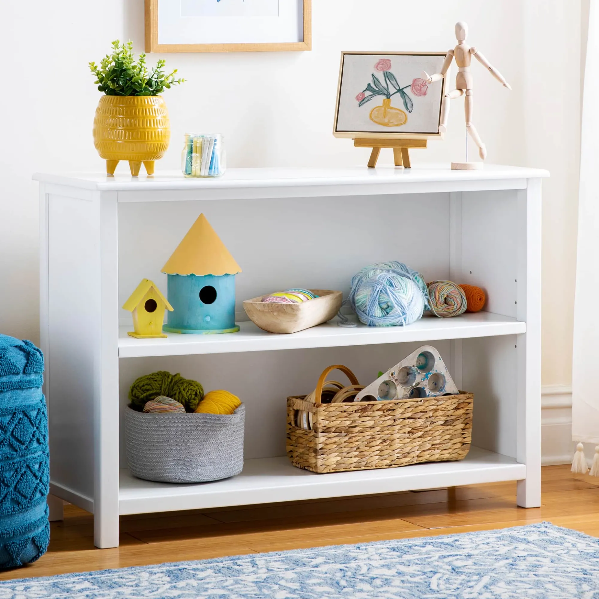 Guidecraft Taiga 2-Shelf Bookcase - 30"*Kids Toy Storage Organization|Kids' Book Storage And Display