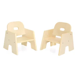 Guidecraft Toddler Stacking Chairs 6" - 2 pack* Classroom Furniture