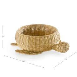 Guidecraft Turtle Washable Wicker Floor Basket* Classroom Furniture