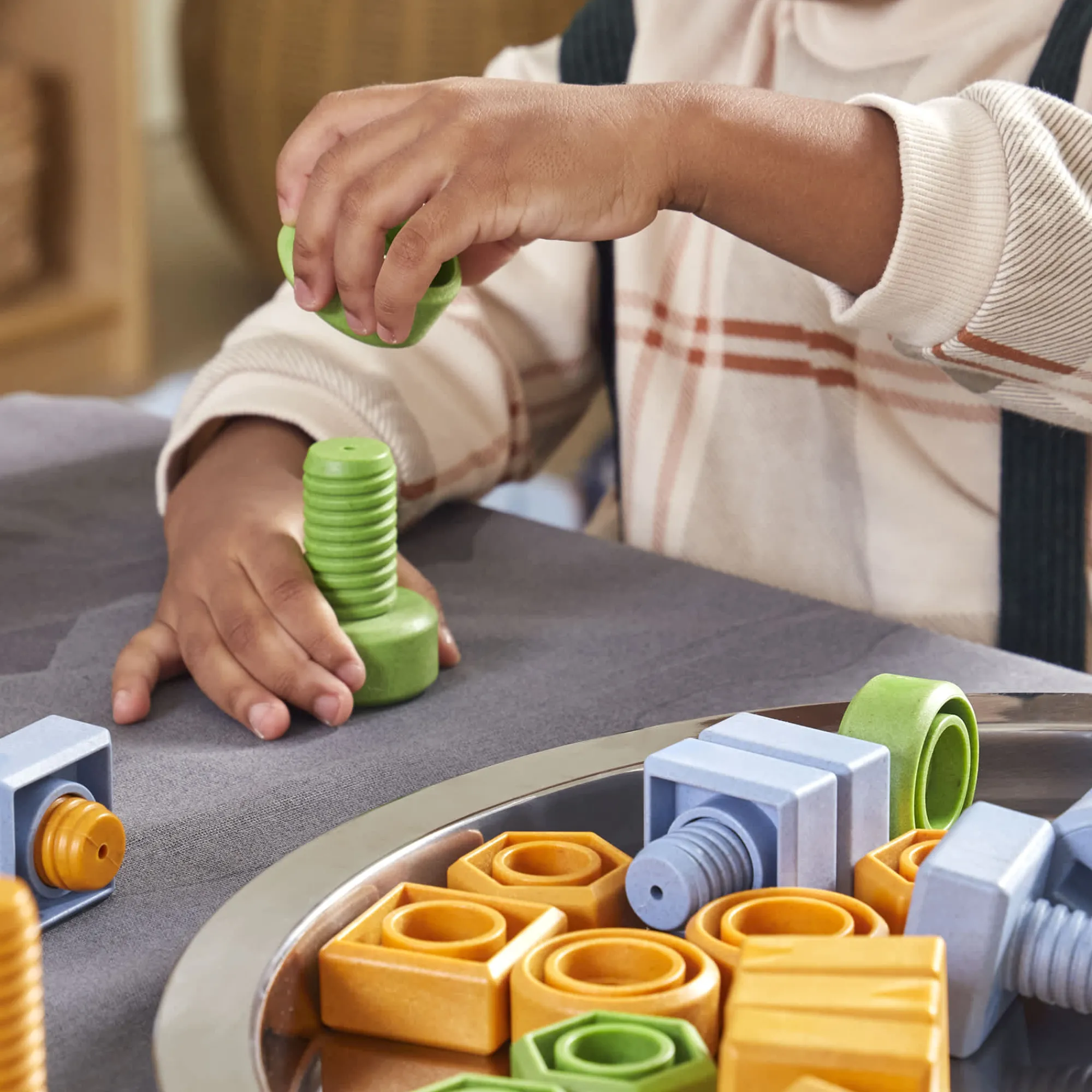 Guidecraft Twisty Tools - Nuts and Bolts Set - 84 pieces*Kids Kids' Outdoor Toys|Early Learning Skill Builders