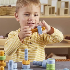 Guidecraft Twisty Tools - Nuts and Bolts Set - 84 pieces*Kids Kids' Outdoor Toys|Early Learning Skill Builders