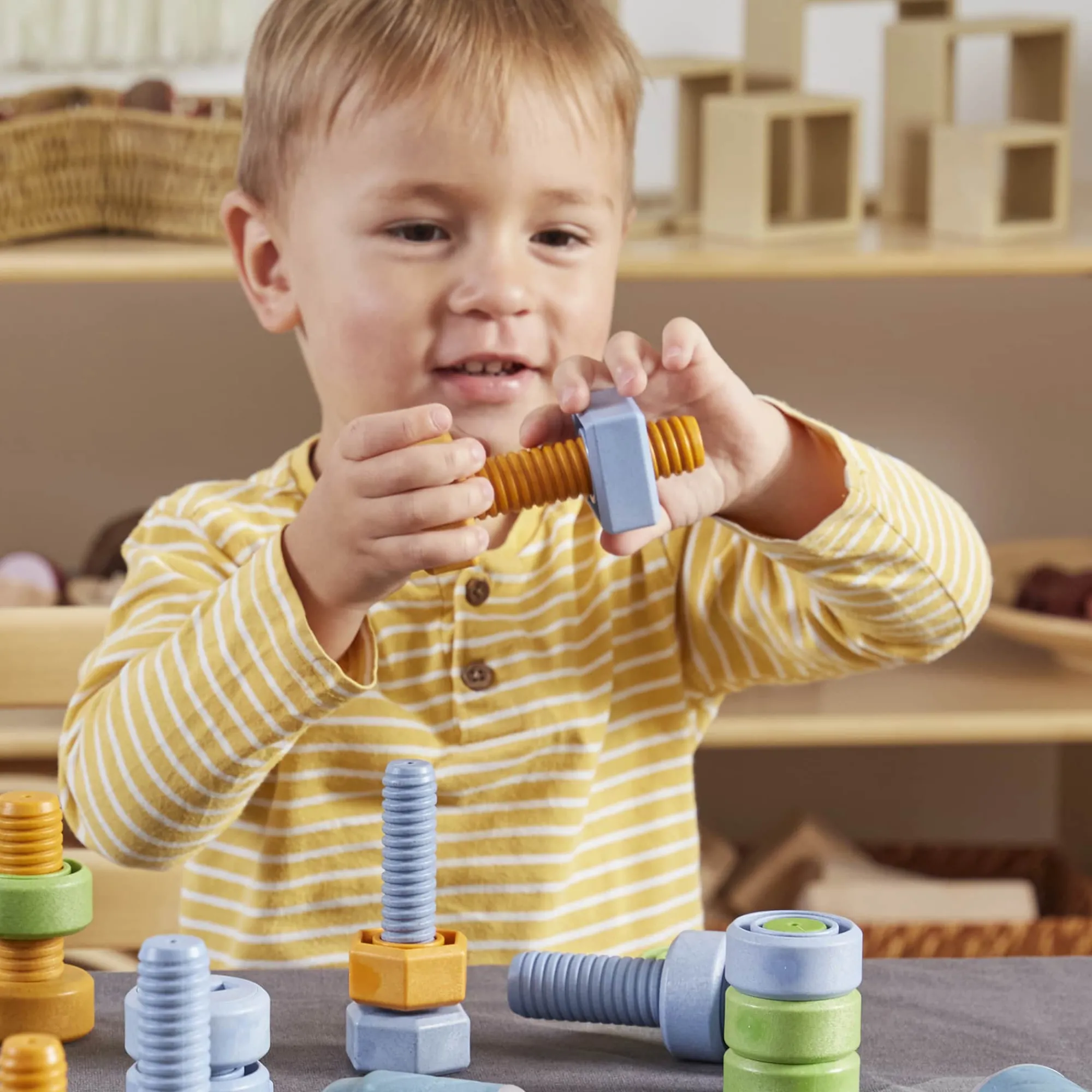 Guidecraft Twisty Tools - Nuts and Bolts Set - 84 pieces*Kids Kids' Outdoor Toys|Early Learning Skill Builders