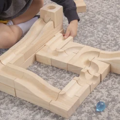 Guidecraft Unit Block Marble Run - 40 pc. set* Block Play|Wooden Toys