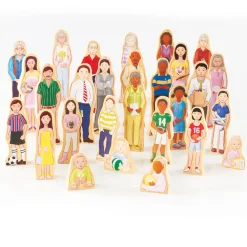 Guidecraft Wedgies Multi-Cultural Family Set* Block Play|Wooden Toys