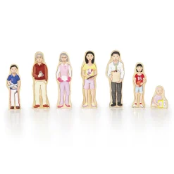 Guidecraft Wedgies Multi-Cultural Family Set* Block Play|Wooden Toys
