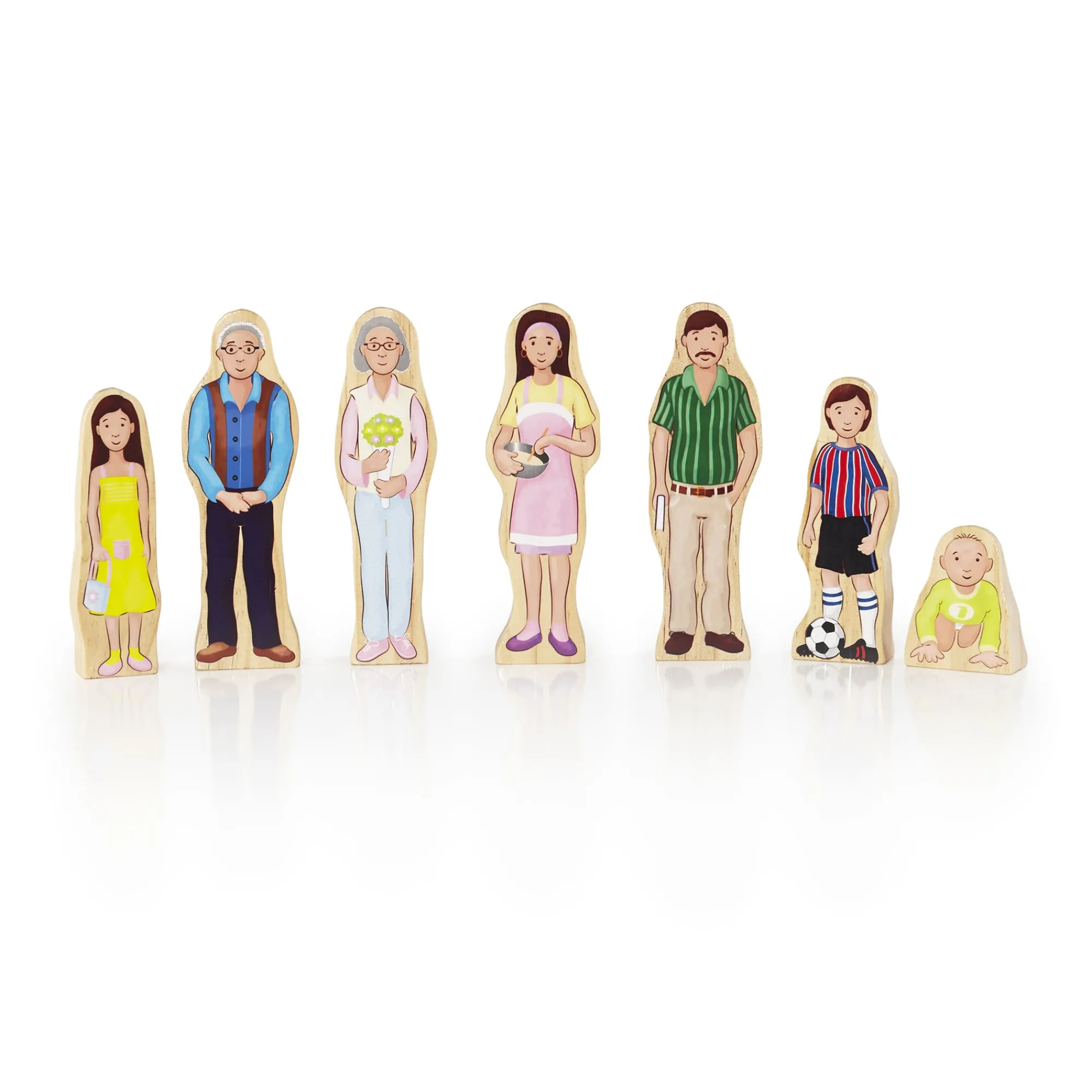 Guidecraft Wedgies Multi-Cultural Family Set* Block Play|Wooden Toys