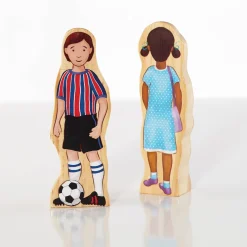 Guidecraft Wedgies Multi-Cultural Family Set* Block Play|Wooden Toys