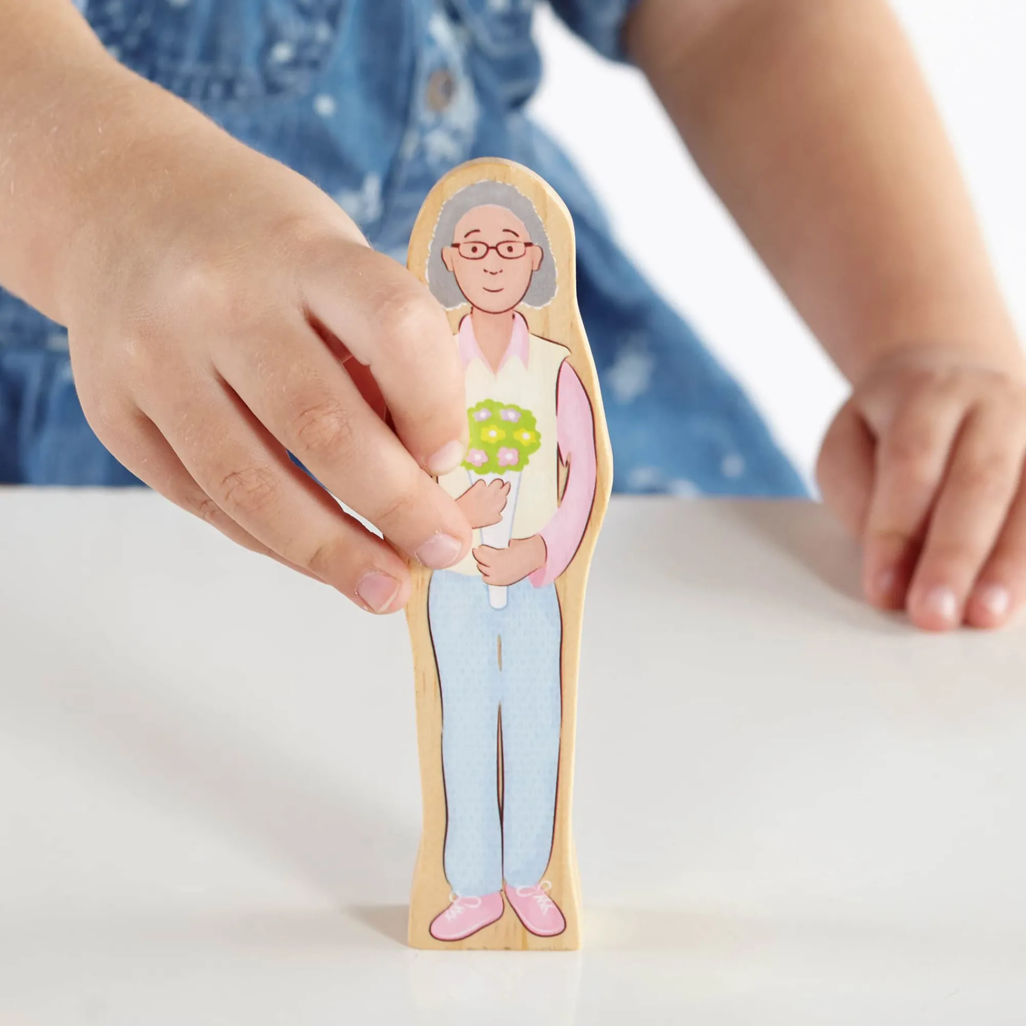 Guidecraft Wedgies Multi-Cultural Family Set* Block Play|Wooden Toys