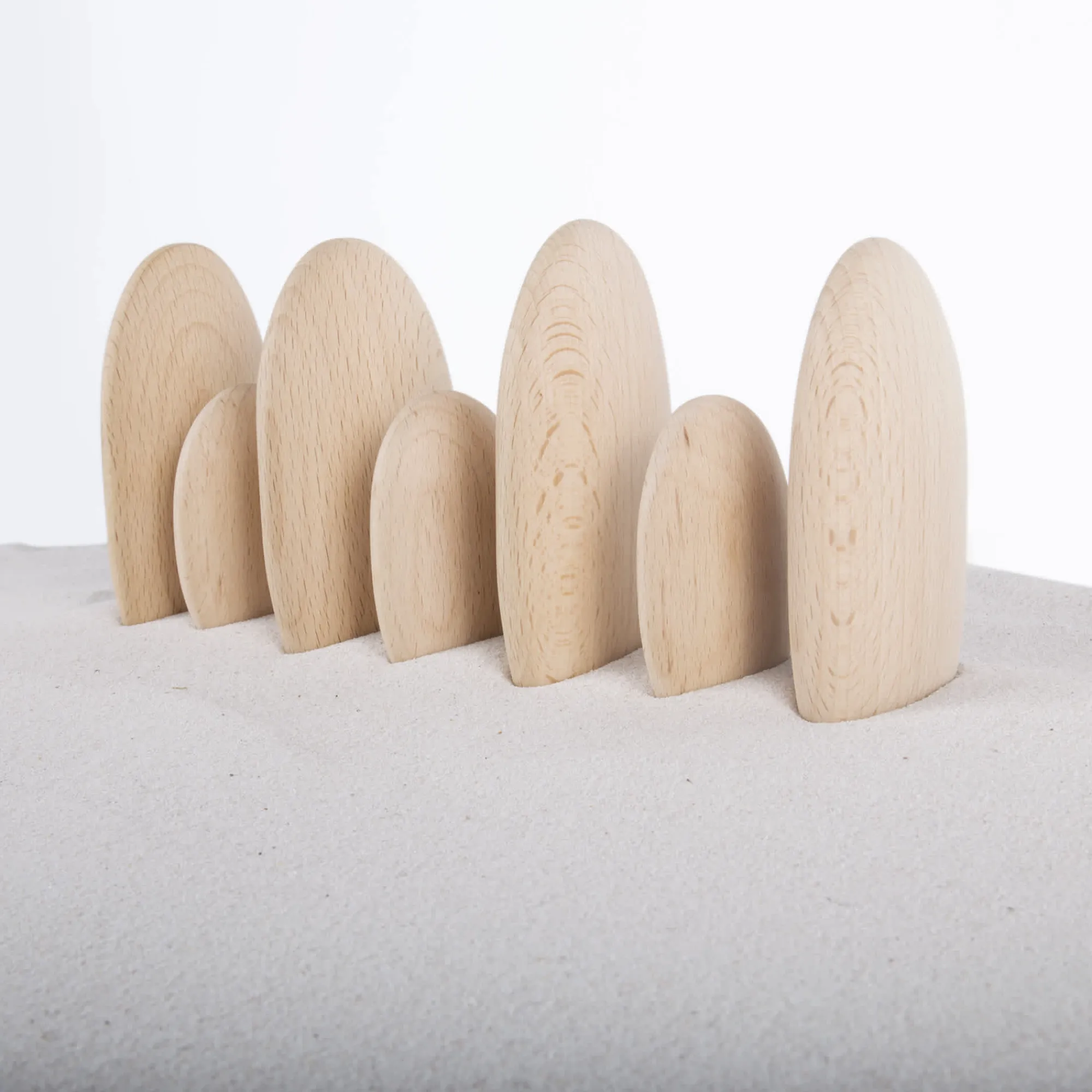 Guidecraft Wood Stackers - River Stones* Block Play|Wooden Toys