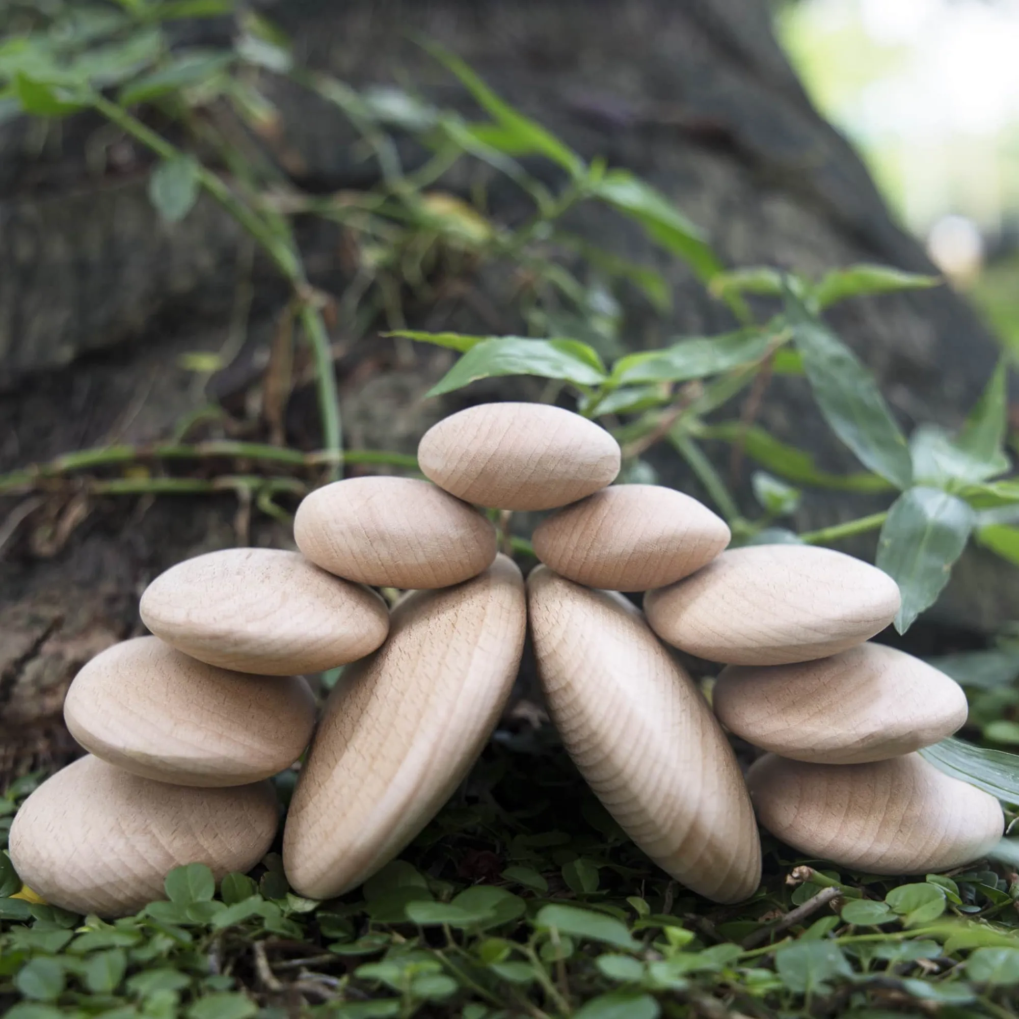Guidecraft Wood Stackers - River Stones* Block Play|Wooden Toys